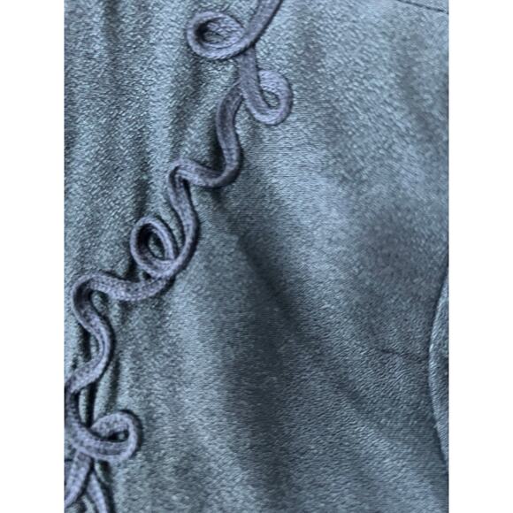 Dawn Joy Fashions Long Sleeve Cropped Jacket Shoulder Pads Size 7-8 Black VTG80s - Picture 10 of 11